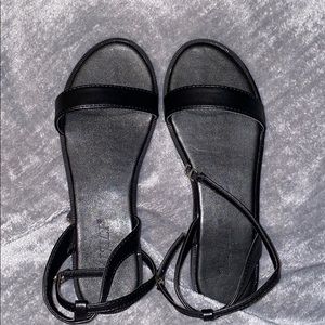 Black Strapped Sandals